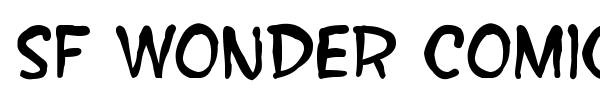 SF Wonder Comic font preview